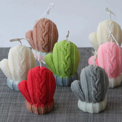 3D Gloves Silicone Mold Wax Candle Soap Aroma Making Clay Dropping Gypsum Gift Resin Aromatherapy Candle Silicone Mould