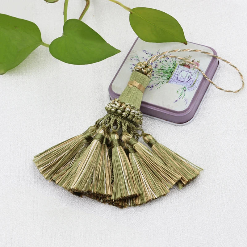 Description Picture 5 of item2Pcs Tassels For Keychains Small Tassel Fringe Trim  Decoration Hanging Pendant DIY Room Accessories Jewelry Accessories