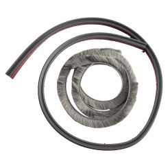 10M Brush Seal Strip Self Adhesive Door Window Weather Stripping Sliding Wardrobe Door Sound Insulation Dust Sealing Strip
