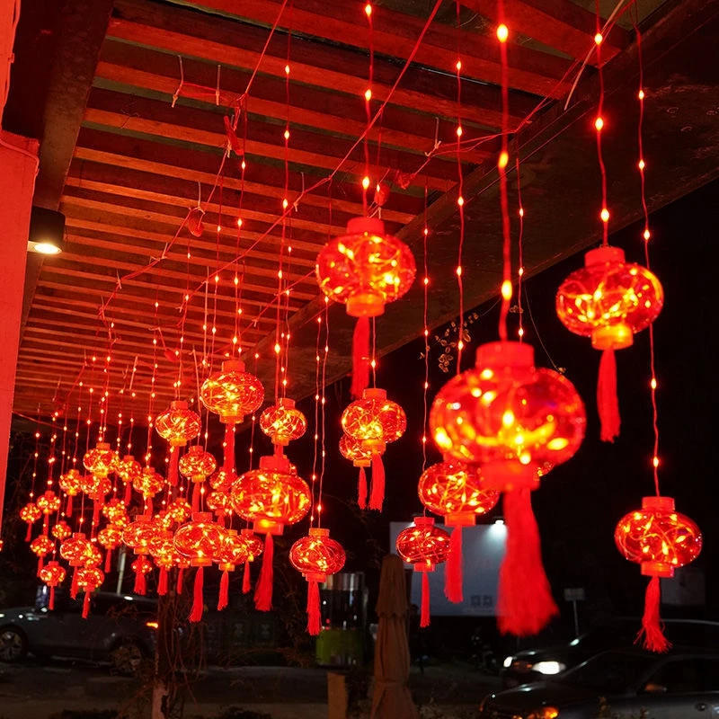 Description Picture 5 of itemChinese New Year String Light 2025 Spring Festival LED Red Lantern Snake Year Hanging Pendent Home Spring Festival Decor 중국홍등