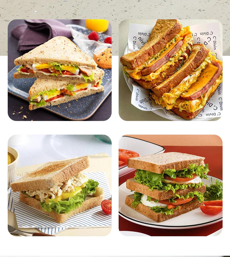 Description Picture 5 of itemElectric Toaster EU Adapter 2 Slice Compact Kitchen Appliances Sandwich Maker for Baking Specialty Breads Cooking Bagels Snacks