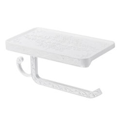 Wall Mounted Toilet Phone Shelf Wall Mounted Bath Towel Rack for Public Toilets Shopping Malls