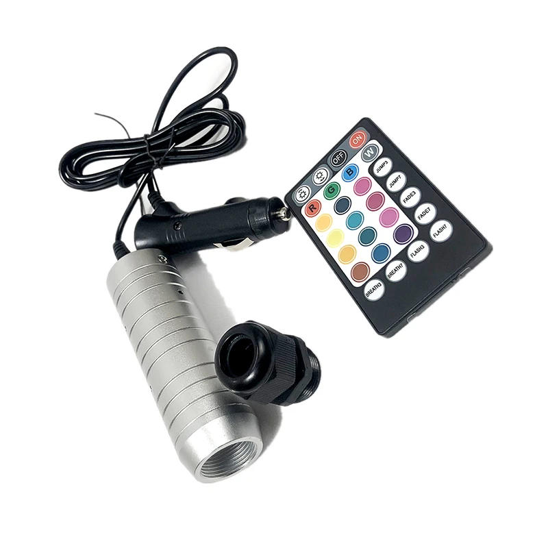 Description Picture 4 of itemcar Optic Lighting Smart 12vd 6w Fiber Light engine RF control Cable Starry Effect Ceiling room Lights silve lamp LED RGBW NEW