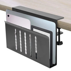 Table Sides Laptop Rack Charging Cooling Stand Tray Desk Organizer Storage Holder for Ipad Under Desk Cable Management Tray