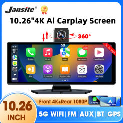 10.26 Inch 4K Dash Cam Wireless Carplay & Android Auto Car DVR GPS Navigation Video Recorder Dashboard Mirror Monitor Car DVRS