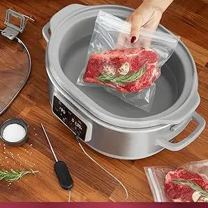 Description Picture 4 of item7-Quart Cook & Carry™ Slow Cooker with Sous Vide,Programmable, Stainless Steel