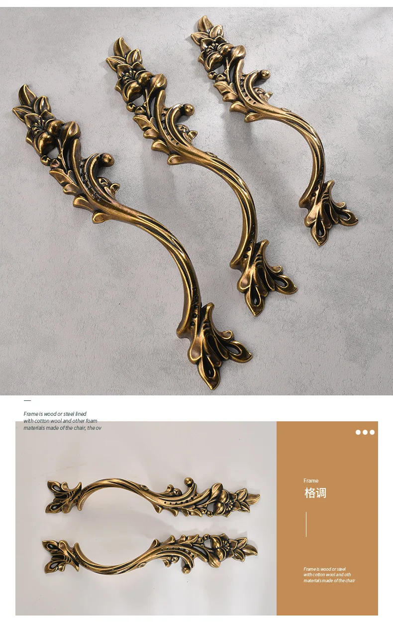 Description Picture 5 of itemEuropean antique wardrobe American hardware cabinet single hole cabinet door drawer pull ring handle