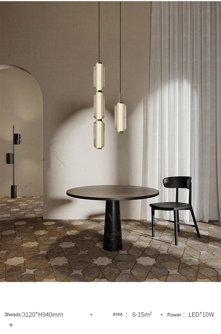 Description Picture 4 of itemAmerican Light Luxury Hotel Living Room Chandelier High-grade Nordic Restaurant Staircase Combination Small Pendant Lights LED