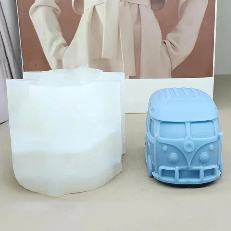 Description Picture 3 of item3D Bus Car Silicone Candle Molds Handmade Car Crafts Gypsum Resin Cement Casting DIY Soap Chocolate Cake Baking Tools Home Gifts