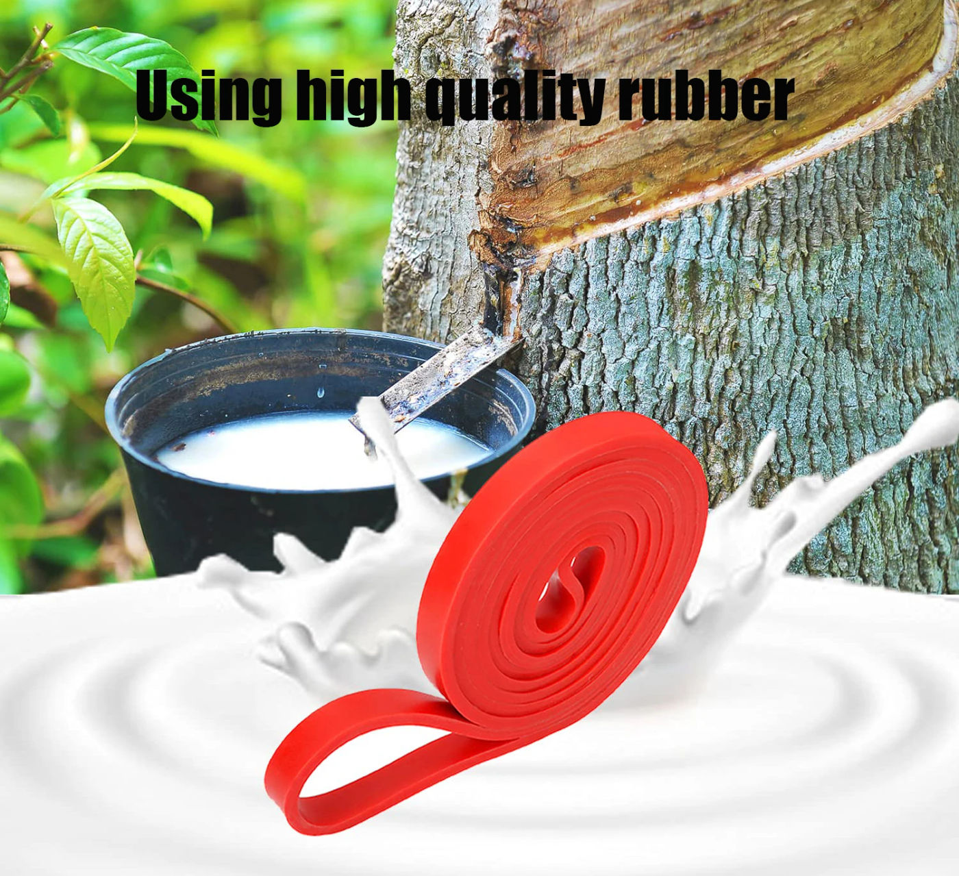 Description Picture 2 of itemRubber Resistance Bands Elastic Exercise Strength Pull-Ups Auxiliary Pilates Gym Fitness Equipment