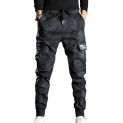 Men Fashion Overalls Streetwear Camouflage Multi Pockets Bottoms Jogger Pants Tactical Military Trousers Cargo Pants Sweatpants