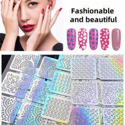 French Nail stickers Nail Art Templates Various henna nail stickers Decal Nail Art Fashion charm beautiful