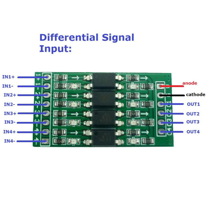 Description Picture 6 of item4CH 3.3V 5V 12V Digital logic level conversion module in PNP/NPN out NPN OUT Optical Isolation Board For PLC Relay LED