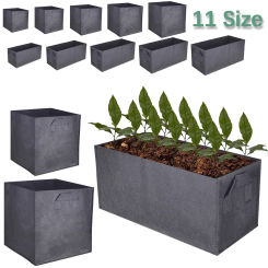 Felt Plant Strong Grow Bags Nonwoven Fabric Garden Planting Flower Potting Container Durable Growth Bags Breathable Container