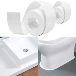 Bathroom Tape Wall Stickers Shower Sink Bath Sealing Strip Tape PVC Self Adhesive Waterproof Wall Sticker for Bathroom Kitchen