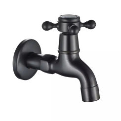 Antique Faucet Hot And Cold Water Crane Bronze Brushed Sink Faucet Black Bathroom Swan Vintage Basin Sink Mixer Crane Hot Sale