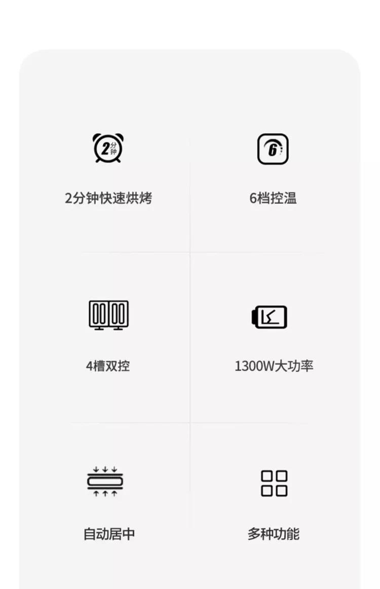 Description Picture 4 of item220V ArchiCook 4 Slice Toaster Automatic Breakfast Maker Multifunctional Home Toaster108