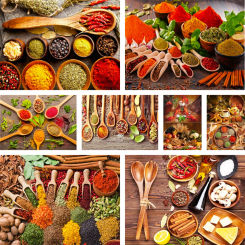 Kitchen Spices Pre-Printed 11CT Cross Stitch Kit Embroidery DMC Threads Handmade Hobby Craft Needlework Stamped Mulina Package
