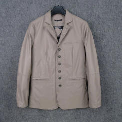 leather 100% genuine fur coat men jacketThe remaining 46 pieces of imported headwear and white Mianyang men's multi button suit