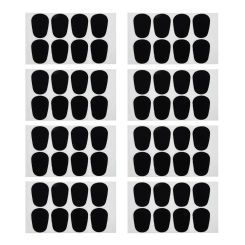 64 Pcs Saxophone Tooth Pad Guitar Accessories Clarinet Alto Mouthpiece Oval Cushions Stickers Rubber Adhesive