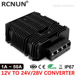 RCNUN DC 12V to DC 24V 28V 30A 40A 50A Step Up Power Converter Waterproof 1200W Voltage Regulator Booster Module for Car Boat
