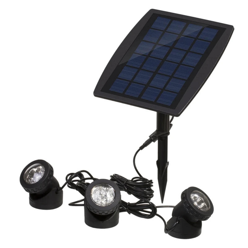 Description Picture 4 of itemSolar Three Head Underwater Light Outdoor Solar Lamp Multicolor