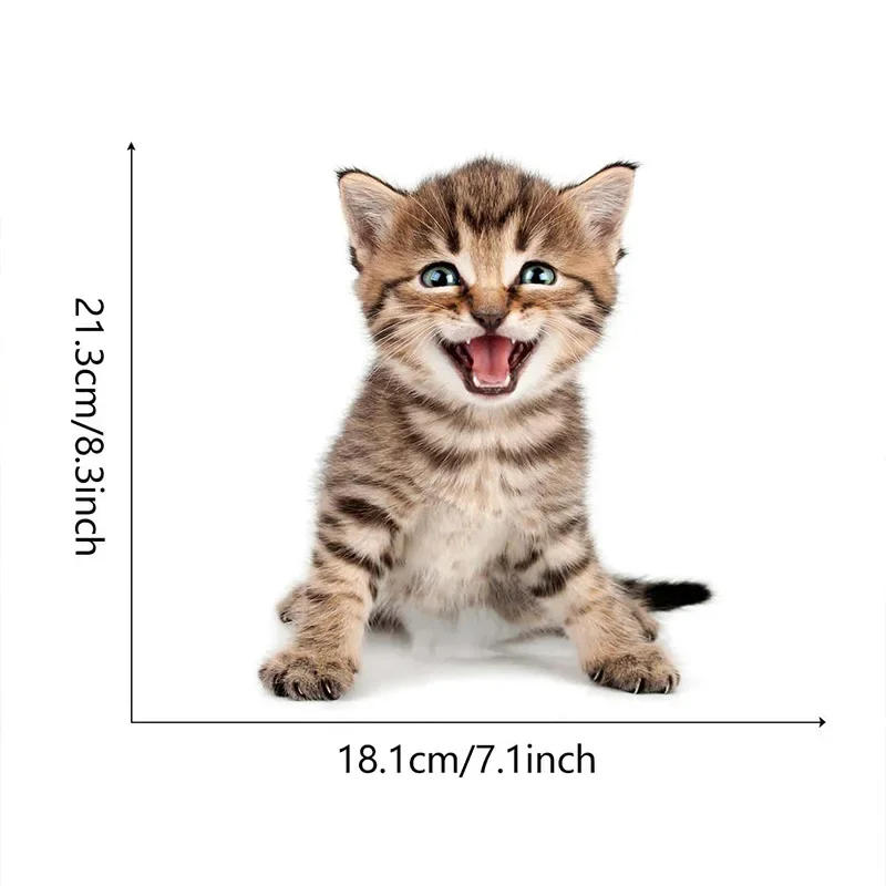 Description Picture 5 of itemCats 3D Wall Sticker Toilet Stickers Hole View Vivid Dogs Bathroom For Home Decoration Animals Vinyl Decals Art Wallpaper Poster