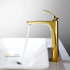 Bathroom Basin Faucets Sink Mixer Hot & Cold Single Handle Deck Mounted Lavatory Crane Water Tap Rose Gold/Black