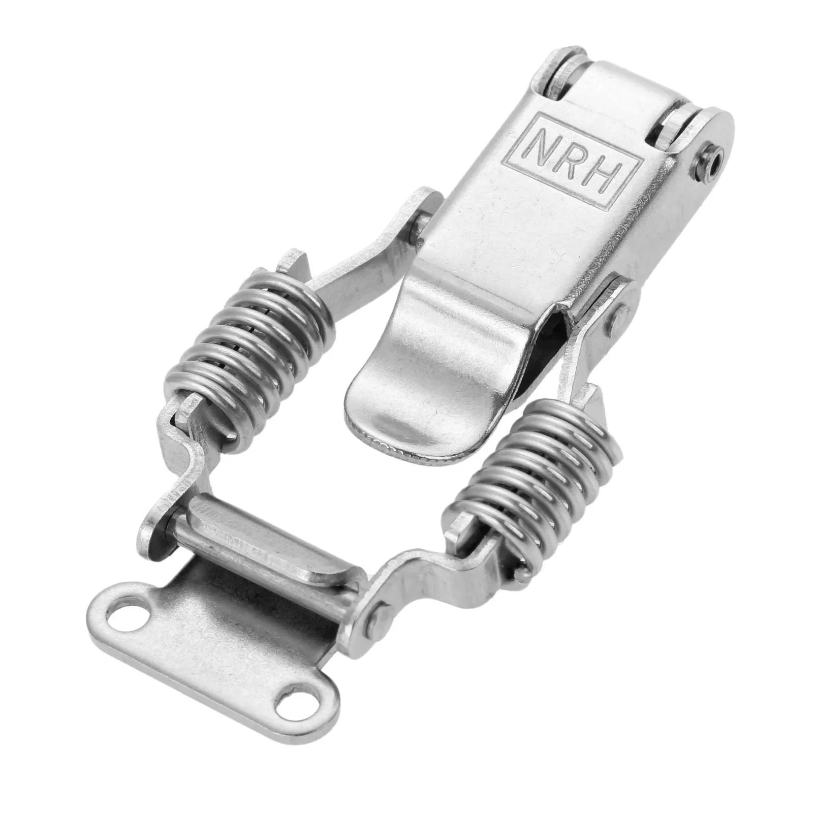 Description Picture 5 of item67*36mm Stainless Steel Toggle Latch Spring Hasp Latch Lock Buckle For Doors Cabinets Tool Boxes Lockers Furniture Fittings 1PC