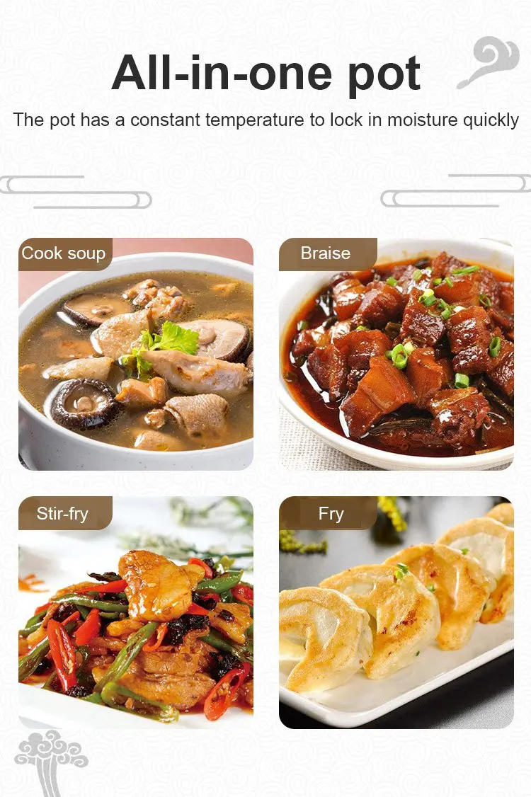 Description Picture 3 of itemCast Iron Pot Uncoated And Non Stick wok Casserole kitchen cooking pot cast iron skillet Cookware wok pan fry pan