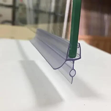 Description Picture 5 of item2X50CM PVC shower screen seal strip 6-12mm gap sealer glass door Sweep water blocking strips Waterproof Window Weatherstrip