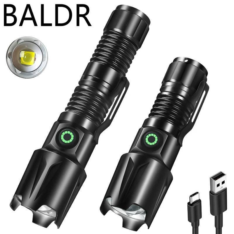 Description Picture 3 of itemBALDR EDC Flashlight Type-C Charging headLamp removable with Magnetic Multifunctional Mini Keychain Emergency LED Portable Light