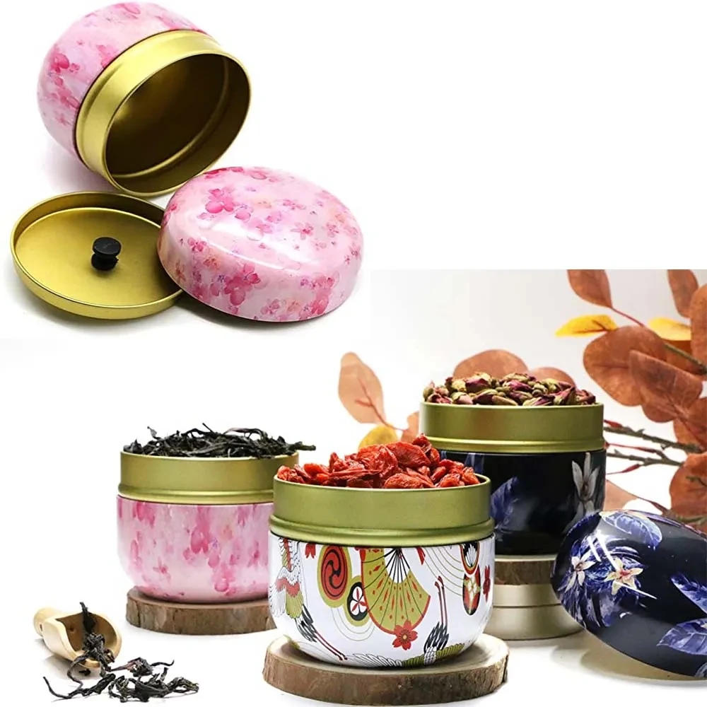 Description Picture 3 of itemTea Storage Kitchen Tea Box Jar Storage Holder Sweetmeats Candies Cans Teaware Tea Caddies Containers Multi-purpose Storage Box