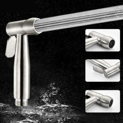 304 Stainless Steel Hand Bidet Faucet for Bathroom Hand Sprayer Shower Head Toilet Sprayer Gun Cleaning Bathroom