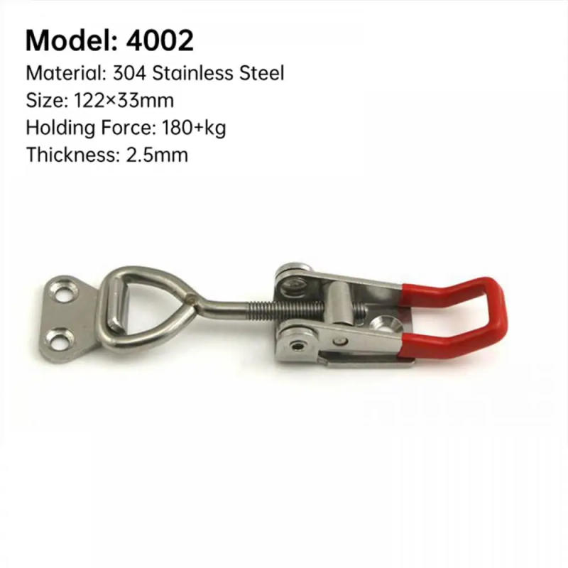 Description Picture 4 of itemAdjustable Cabinet Boxes Lever Handle Lock Hasp Toggle Catch Toggle Clamp For Sliding Door Furniture Hardware