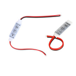 3Key RGB LED Controller DC 12V 24V Dimmer Brightness Mini Control Single Color For 2835 5050 5730 LED Strip Lights