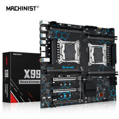 MACHINIST X99 MD8 Motherboard LGA 2011-3 Support Dual CPU Xeon 2690 2696 2683 V3 V4 Processor DDR4 Memory NVME M.2 E-ATX