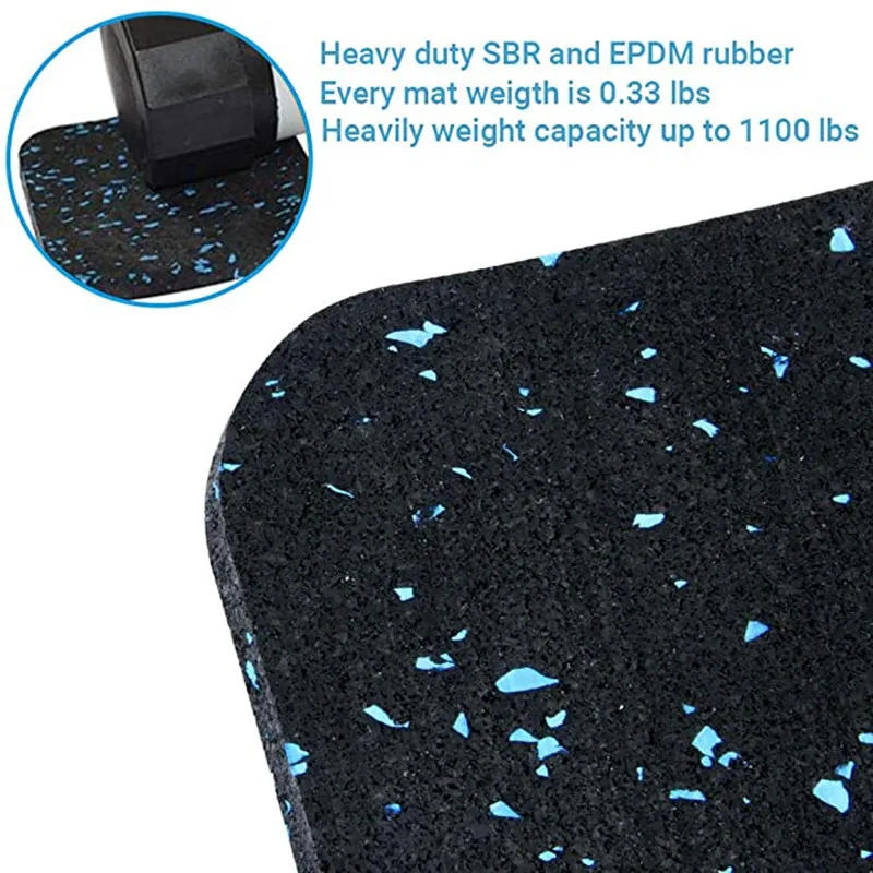 Description Picture 5 of item10*10cm Treadmill Mats Pads High Density Rubber Shock-proof Sound-Absorbing Cushioning Floor Mat Home Gym Exercise Equipment