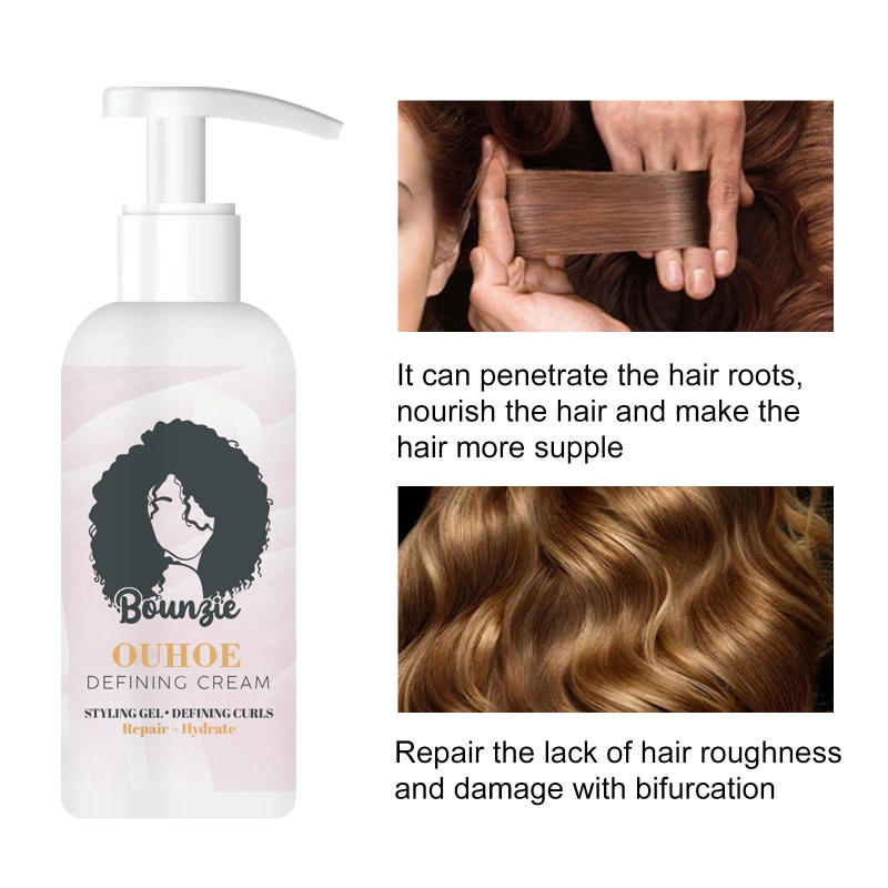 Description Picture 5 of itemMoisturizing Styling Gel Curl Boost Defining Hair Fluffy Frizzy Care Restore Elasticity Control Hairstyle Curly Shaping Elastin