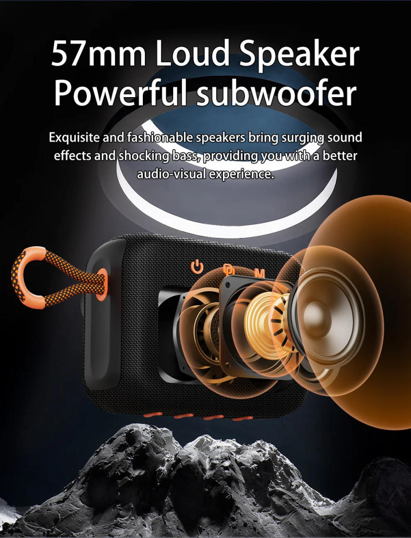 Description Picture 4 of itemZealot S75 15W Portable Subwoofer Wireless Shower Speaker, Hifi Sound quality, Dual Pairing, 3000mAh Battery, 16 Hours Playtime.