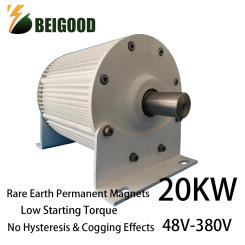 Wind Turbine Generator 20KW 48V-230V Gearless Permanent Magnet AC Alternators Use For Wind Water Turbine Diesel Engine