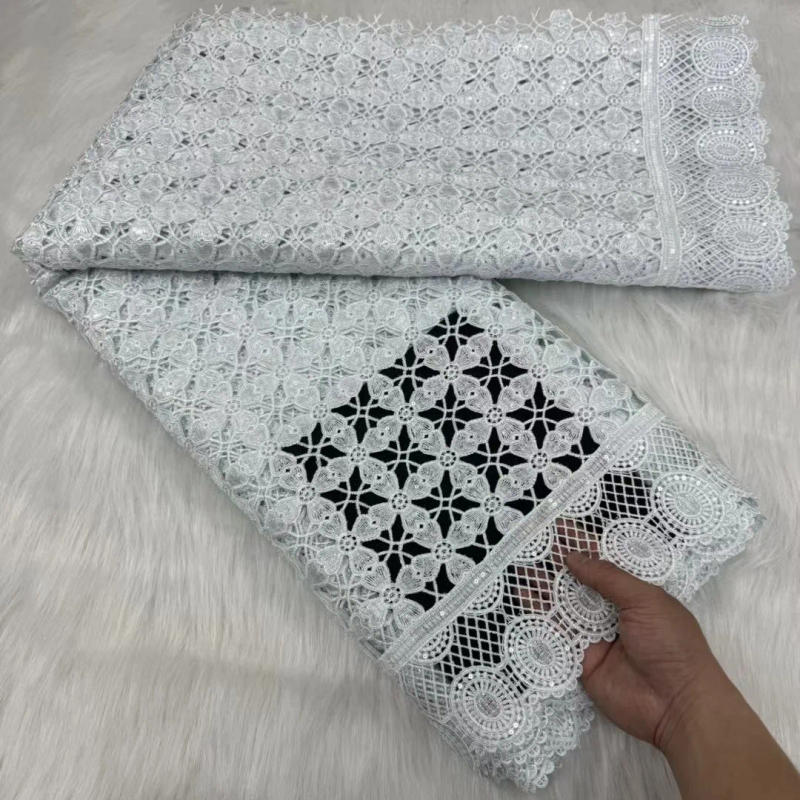 Description Picture 2 of itemForeign trade strand bead tube sequined embroidery bead sequins bride lace wedding dress cheongsam lace spot.