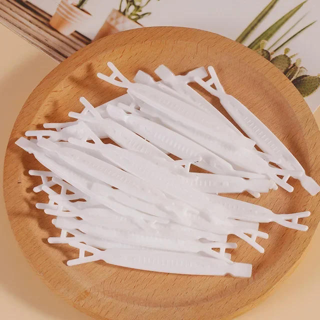 Description Picture 4 of item20pcs Disposable Double Eyelid Sticker Auxiliary Tool Plastic Clip Tweezers Stereotype Y Fork Cosmetic Beauty Tape Supply