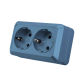 2 Socket with Ground