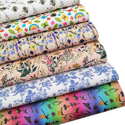 Flowers Butterflies Bees Printed Synthetic Leather Fabric Sheets Faux Leather For Bags Shoes Bows Craft Sheets Mini Rolls W049
