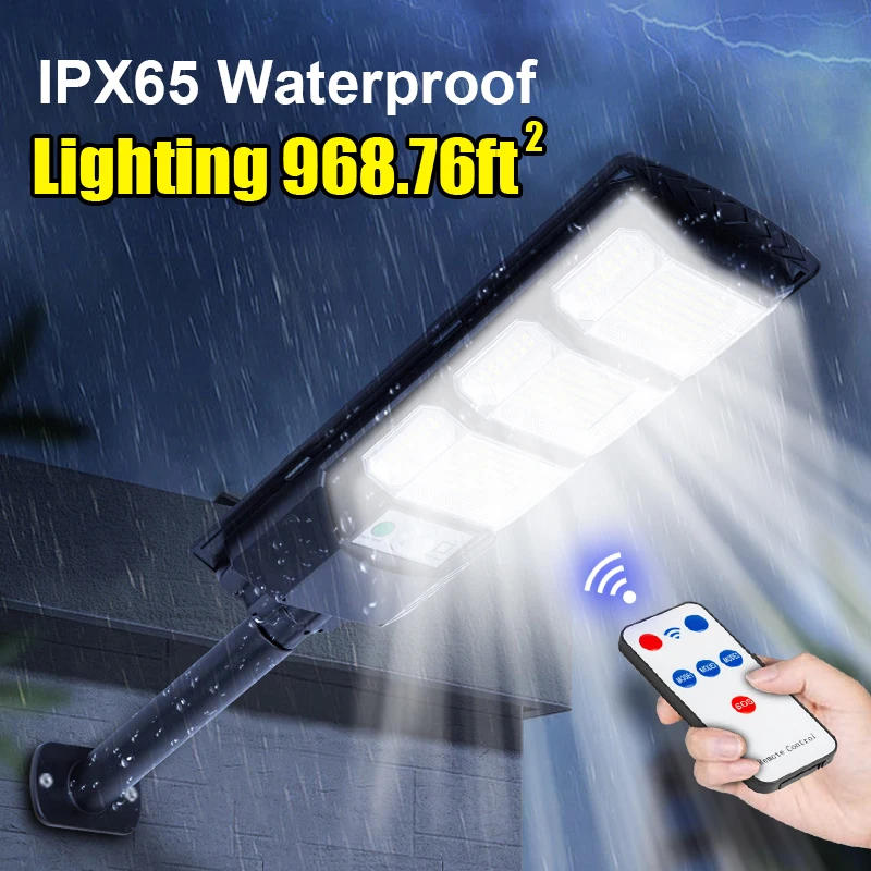 Description Picture 6 of itemNew Powerful Solar Lights Outdoor Sunlight With Motion Sensor Waterproof Solar Street Light Garden Led Solar Spotlight Lamp