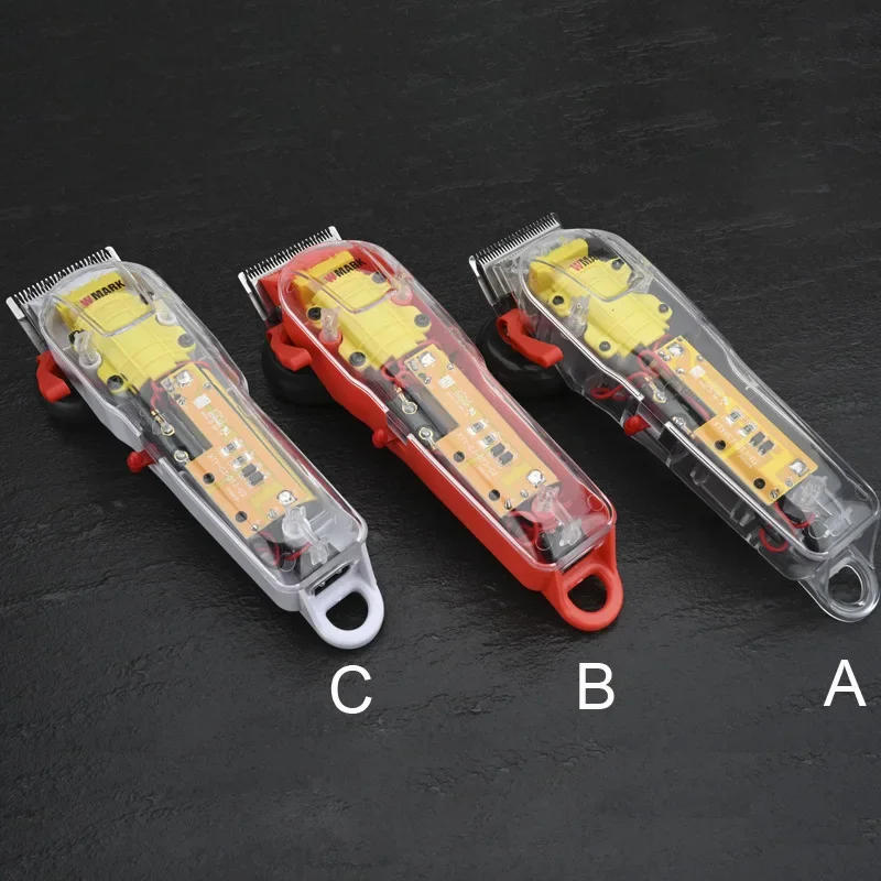 Description Picture 2 of itemNEW Transparent Hair Trimmers WMARK NG-108A Rechargeable Hair Cutting Machine with Non-slip Cover Hair Clippers