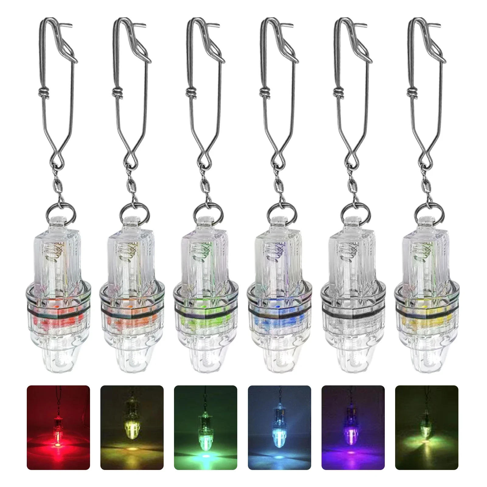 Description Picture 2 of item2pcs Fishing Lure Light LED Waterproof Fishing Light Attractants Deep Drop Fishing Lamp Bait Lure Equipment Accessories