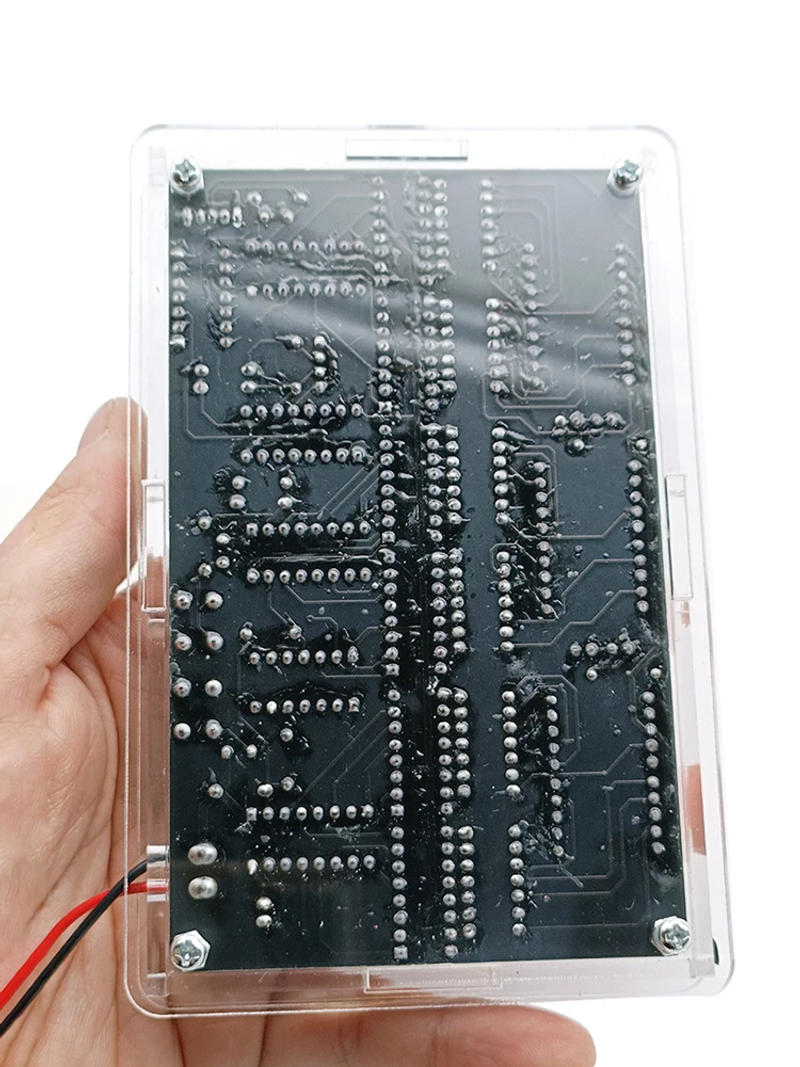 Description Picture 2 of item6 Digits DIY Clock Kit Auto Display Time Alarm Clock Soldering Practice Kit for Students Diyers Multi-Function Electronic Clock