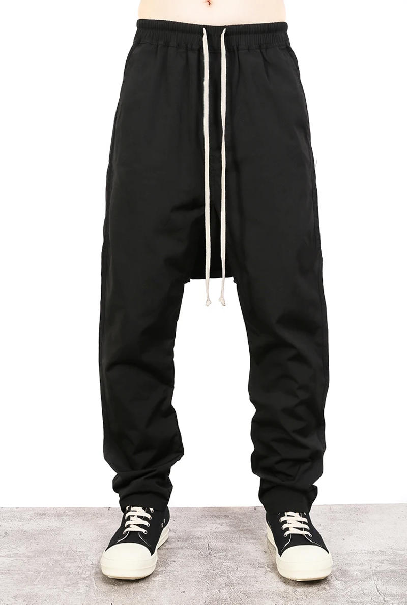 Description Picture 5 of itemSummer Owens Pants Fashion Design Dark Ro Causal Sports Straight Pants Spring/summer Slim Basic Drop Crotch Slacks Pants